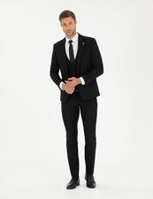 کت و شلوار سیاه کت و شلوار مردانه پیر کاردین