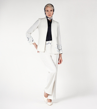 شلوار رسمی سفید شلوار رسمی زنانه تولیکا