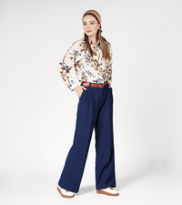 شلوار رسمی سرمه ای شلوار رسمی زنانه تولیکا