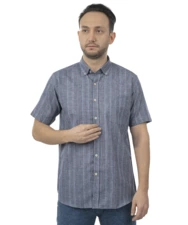 پیراهن آستین کوتاه طوسی پیراهن آستین کوتاه مردانه وینترهارت