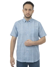 پیراهن آستین کوتاه آبی پیراهن آستین کوتاه مردانه وینترهارت