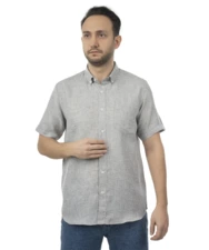 پیراهن آستین کوتاه نقره ای پیراهن آستین کوتاه مردانه وینترهارت