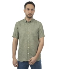 پیراهن آستین کوتاه سبز پیراهن آستین کوتاه مردانه وینترهارت