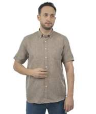 پیراهن آستین کوتاه کرم پیراهن آستین کوتاه مردانه وینترهارت