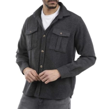 پیراهن آستین بلند طوسی پیراهن آستین بلند مردانه وینترهارت