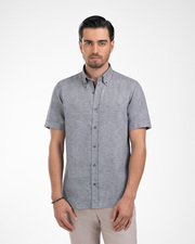 پیراهن آستین کوتاه طوسی پیراهن آستین کوتاه مردانه ام کی کالکشن