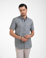 پیراهن آستین کوتاه سبز پیراهن آستین کوتاه مردانه ام کی کالکشن