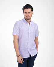 پیراهن آستین کوتاه صورتی پیراهن آستین کوتاه مردانه ام کی کالکشن