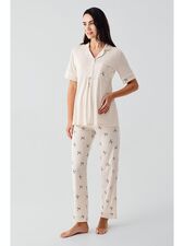 پیراهن بارداری کرم پیراهن بارداری زنانه ال سی وایکیکی