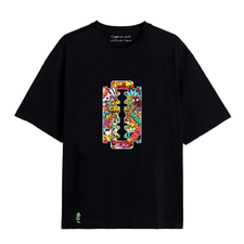 تی شرت آستین کوتاه سیاه تی شرت آستین کوتاه مردانه / زنانه سارا خلیلاوی