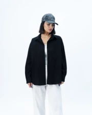 پیراهن آستین بلند سیاه پیراهن آستین بلند زنانه موهر