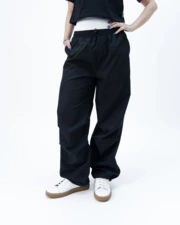 شلوار نخی سیاه شلوار نخی زنانه موهر