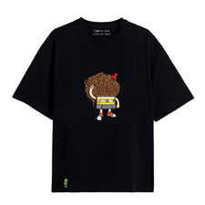 تی شرت آستین کوتاه سیاه تی شرت آستین کوتاه مردانه / زنانه سارا خلیلاوی