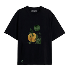 تی شرت آستین کوتاه سیاه تی شرت آستین کوتاه مردانه / زنانه سارا خلیلاوی