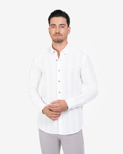 پیراهن آستین بلند سفید پیراهن آستین بلند مردانه ام کی کالکشن