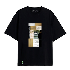 تی شرت آستین کوتاه سیاه تی شرت آستین کوتاه مردانه / زنانه سارا خلیلاوی