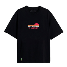 تی شرت آستین کوتاه سیاه تی شرت آستین کوتاه مردانه / زنانه سارا خلیلاوی