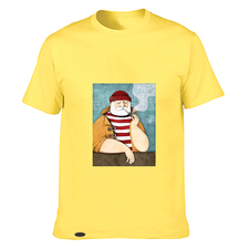 تی شرت آستین کوتاه زرد تی شرت آستین کوتاه مردانه / زنانه سارا خلیلاوی