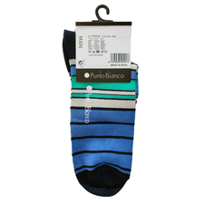 جوراب ساق کوتاه آبی جوراب ساق کوتاه مردانه پونتو بلانکو