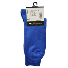 جوراب ساق بلند آبی جوراب ساق بلند مردانه پونتو بلانکو