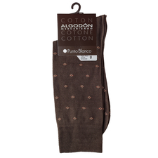 جوراب ساق بلند قهوه ای جوراب ساق بلند مردانه پونتو بلانکو