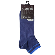 جوراب ساق کوتاه آبی جوراب ساق کوتاه مردانه پونتو بلانکو