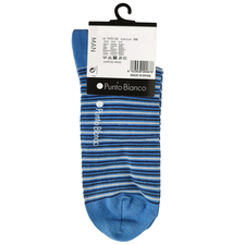 جوراب ساق کوتاه آبی جوراب ساق کوتاه مردانه پونتو بلانکو