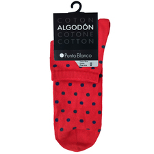 جوراب ساق کوتاه قرمز جوراب ساق کوتاه مردانه پونتو بلانکو