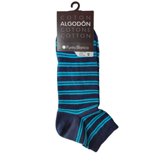 جوراب ساق کوتاه آبی جوراب ساق کوتاه مردانه پونتو بلانکو