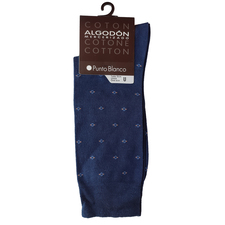 جوراب ساق بلند سرمه ای جوراب ساق بلند مردانه پونتو بلانکو