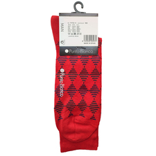 جوراب ساق بلند قرمز جوراب ساق بلند مردانه پونتو بلانکو