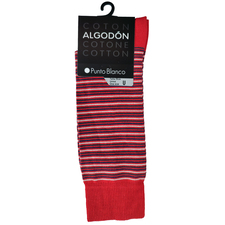 جوراب ساق بلند قرمز جوراب ساق بلند مردانه پونتو بلانکو