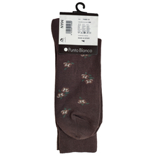 جوراب ساق بلند قهوه ای جوراب ساق بلند مردانه پونتو بلانکو