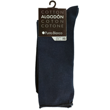 جوراب ساق بلند سرمه ای جوراب ساق بلند مردانه پونتو بلانکو