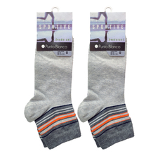 جوراب ساق کوتاه طوسی جوراب ساق کوتاه مردانه پونتو بلانکو
