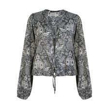 شومیز طوسی شومیز زنانه هوگرو