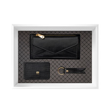 ست چرم سیاه ست چرم زنانه منط