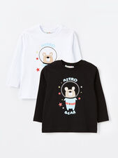 تی شرت آستین بلند بچه‌گانه ال سی وایکیکی